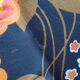 Pliant de camping  vintage fleuri