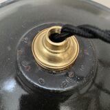 Lot 2 industrial hanging emaillee noires