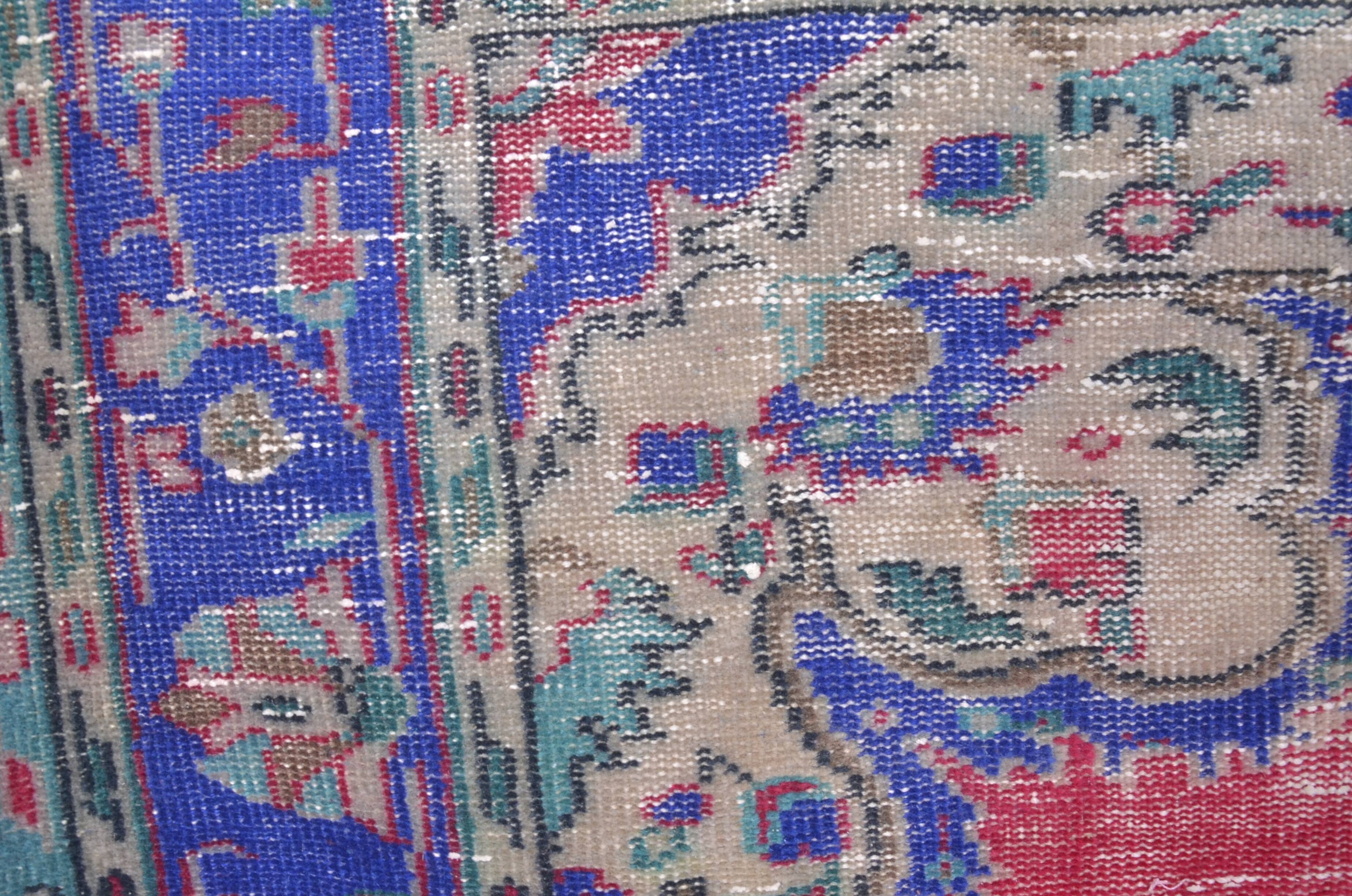 Multicolour Geometric Oushak Wool Carpet sku c69