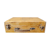 Old wooden painter's case box