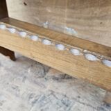 Burmese teak wall shelf