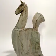 Sculpture de cheval en céramique