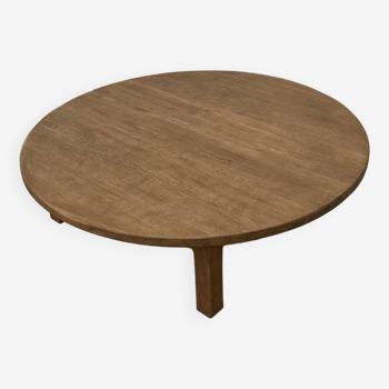 Grande table basse circulaire des années 50