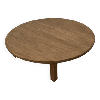 Grande table basse circulaire des années 50