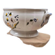 Vintage soup tureen base MBFA Pornic Aunis M.A., hand-painted earthenware
