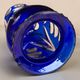 Cobalt blue crystal vase, Czechoslovakia