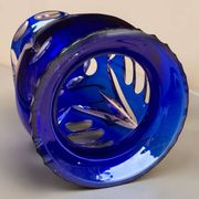 Vase en cristal bleu de Cobalt, Tchécoslovaquie