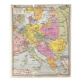 Ancienne carte scolaire Hatier Brunhes 1, 1930 - Europe centrale