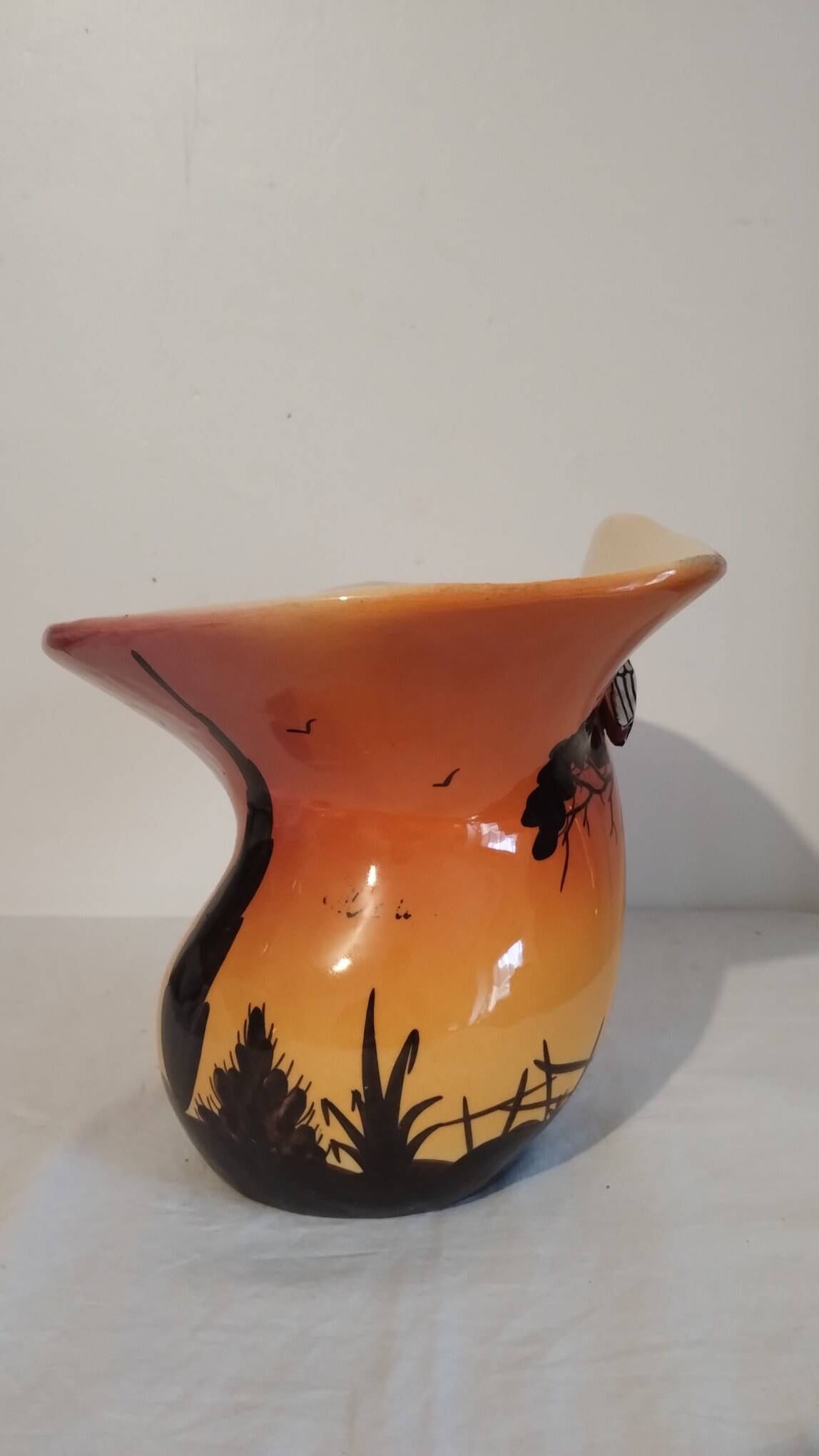 Vase signed Lamarche