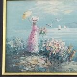 The woman with the umbrella