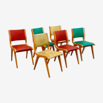 Suite of 6 chairs 70s