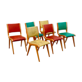 Suite de 6 chaises des années 70