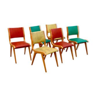 Suite of 6 chairs 70s