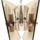 Design chandelier in smoked glass 6 lights