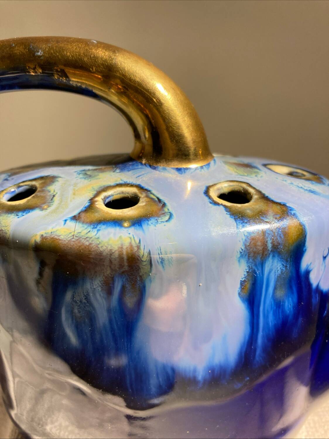 Alphonse mouton flower holder in the shape of a watering can