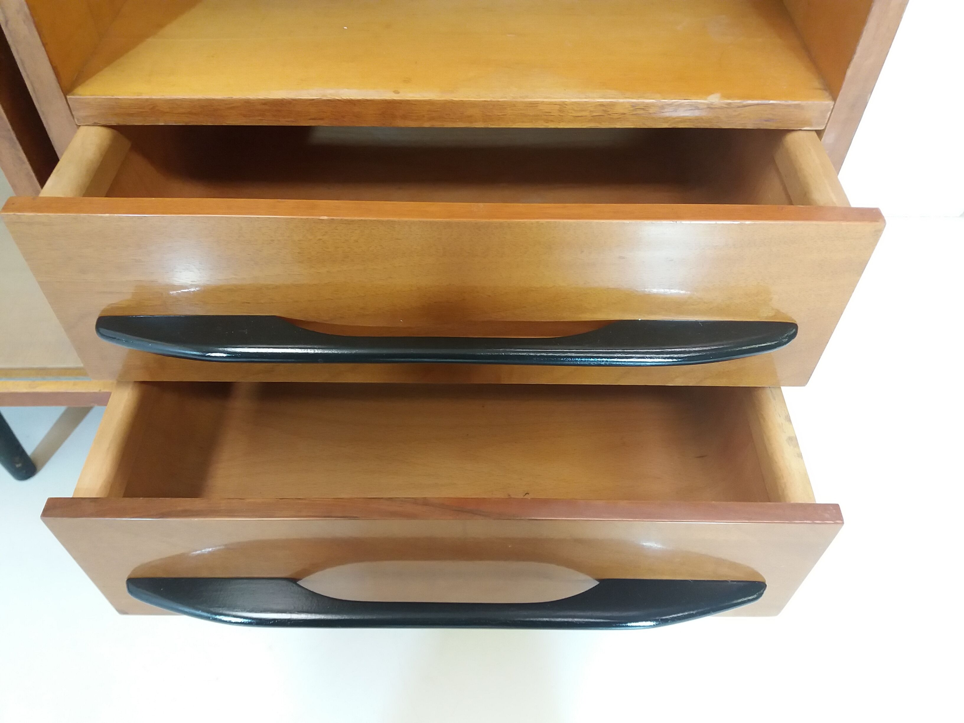 Chest of drawer and writing desk designed by Mojmít Požár, 1960's.