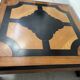 Table basse en bois a décor géomètrique XX siècle