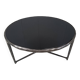 Vintage sculpted steel brutalist coffee table, 1970s