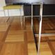 B&B Italia Maxalto - Athos table in wenge, chrome legs - design by Paola Piva.