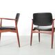 Pair of Scandinavian teak armchairs, model 66