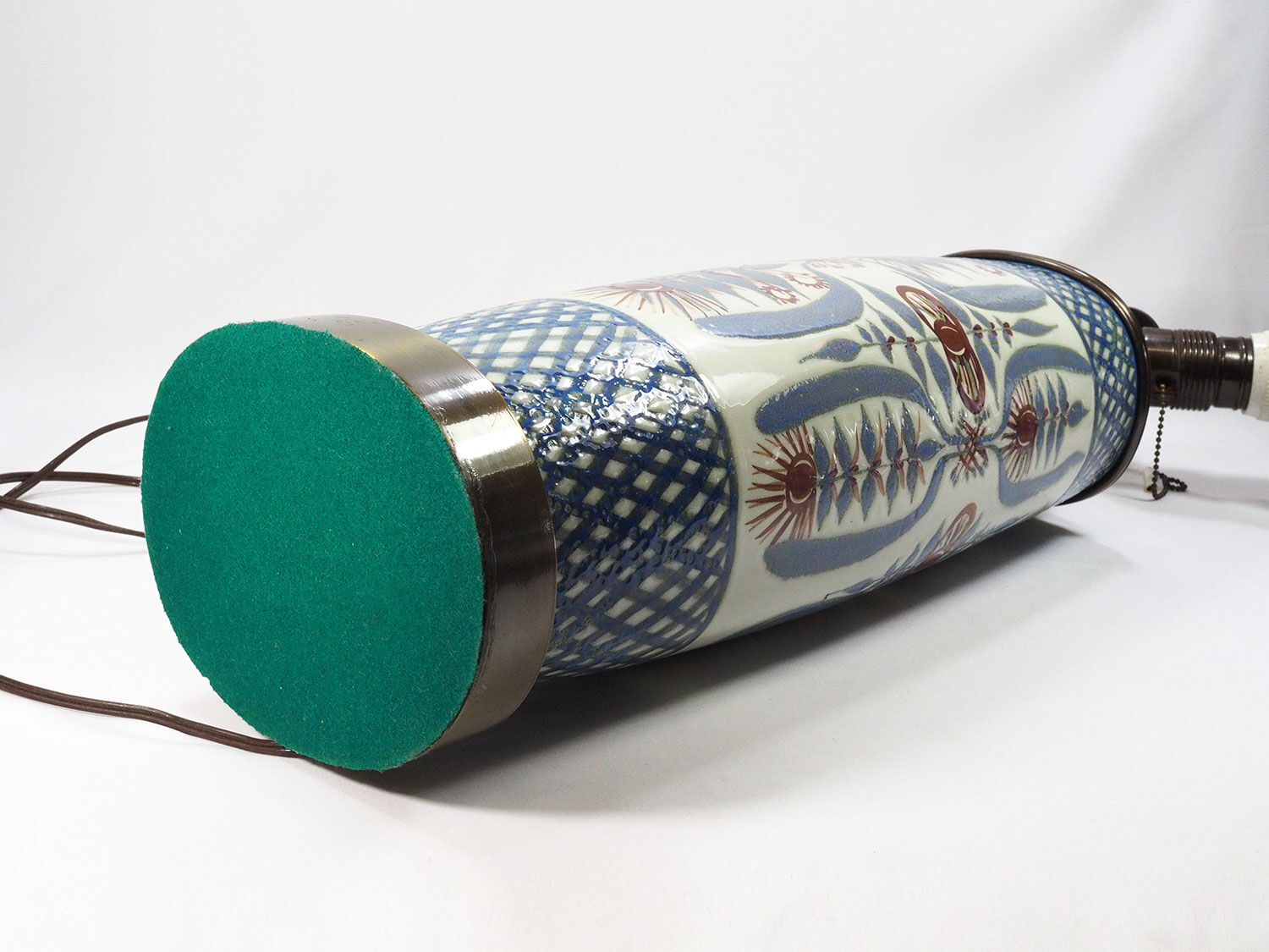 Mid-Century Ceramic Lamp by Marianne Johnson Hansen for Aluminia Faience