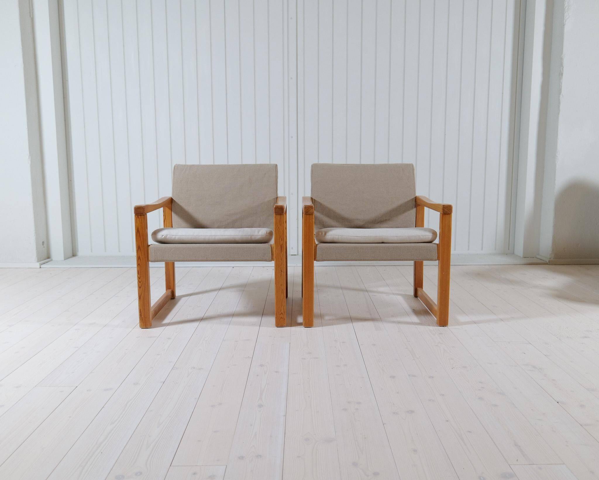 Karin Mobring Diana mid-century modern armchairs by Ikea in Sweden, 1970s.