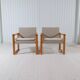 Karin Mobring Diana mid-century modern armchairs by Ikea in Sweden, 1970s.