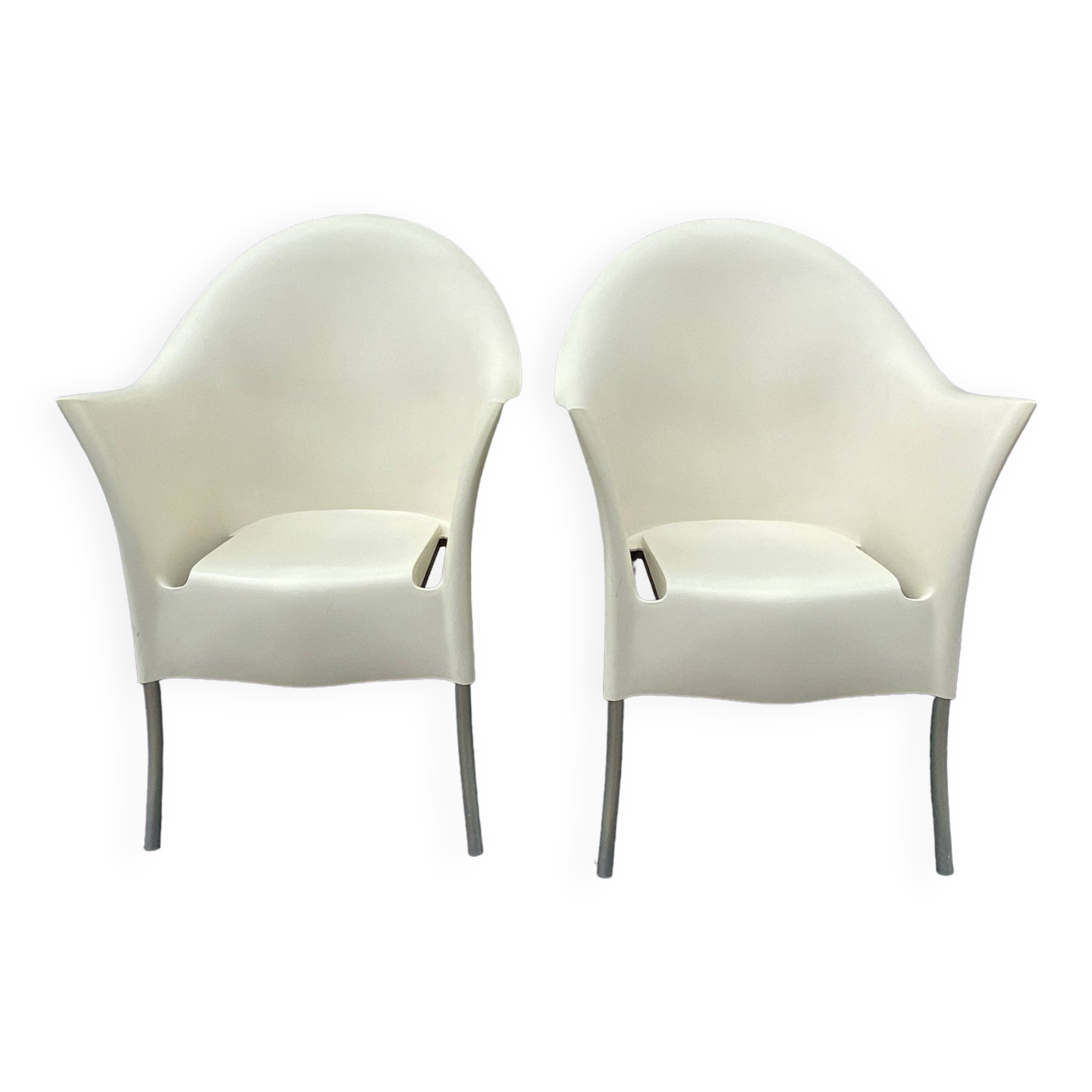 Pair of Lord Yo armchairs by Starck