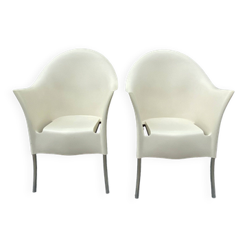 Pair of Lord Yo armchairs by Starck