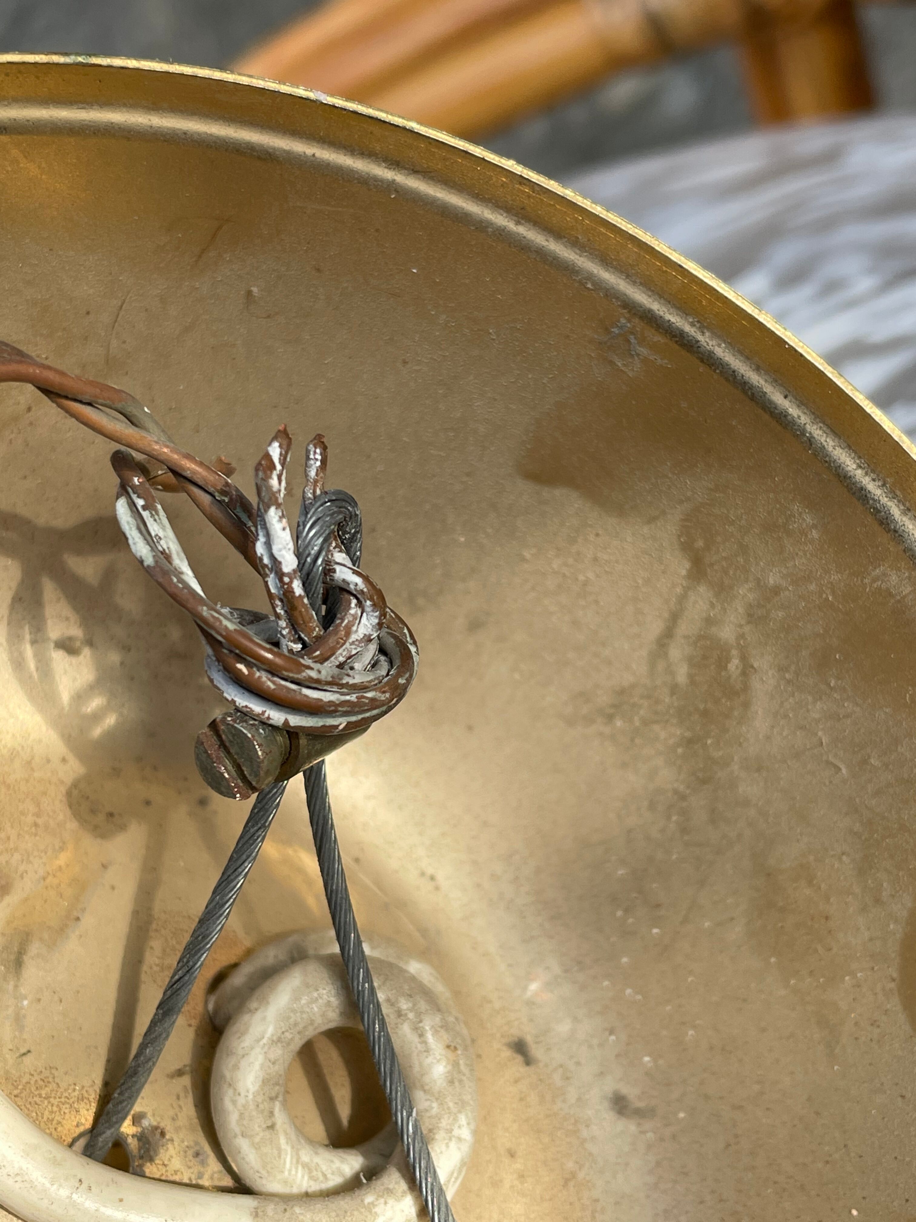 Vintage Murano pendant lamp, swirled glass