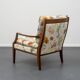 Restored 1960s armchair, floral pattern, two available.