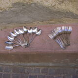 Series of twelve forks and twelve spoons Ercuis