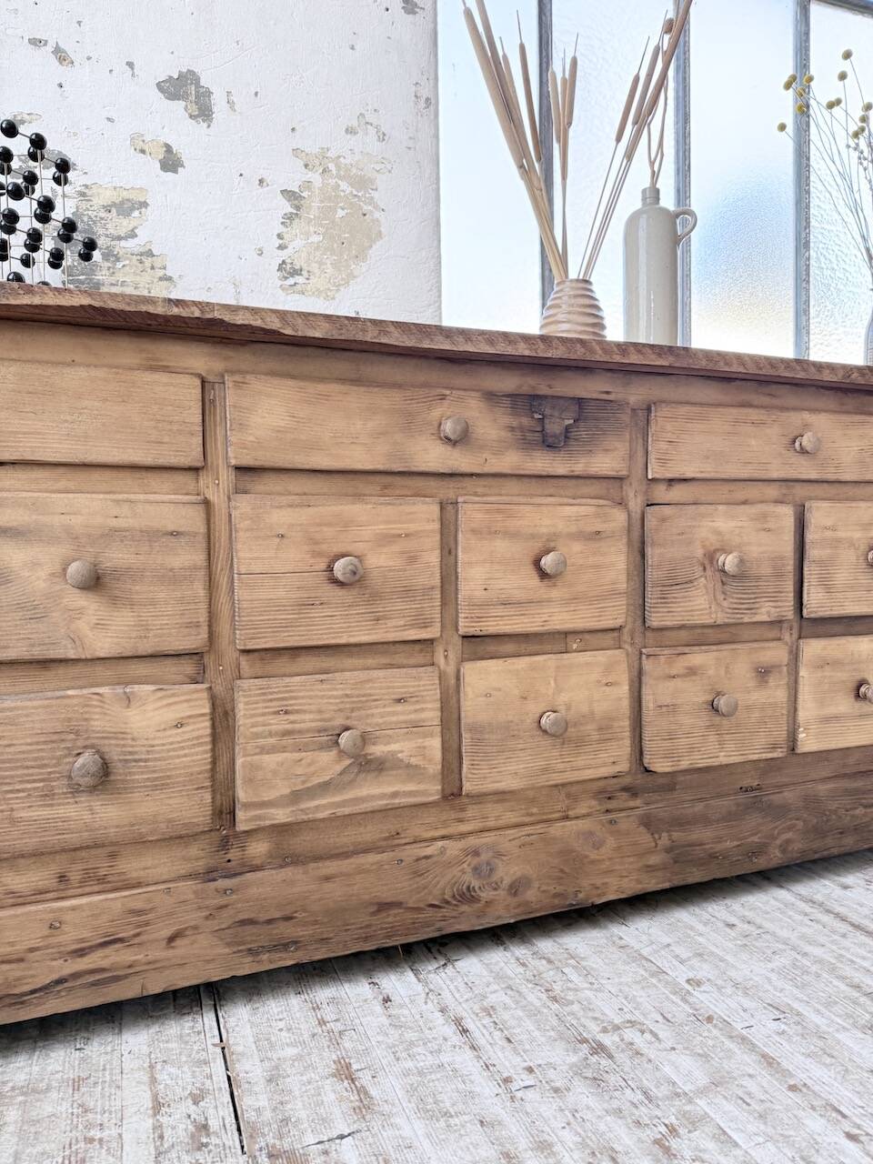 1950s workshop furniture in pine