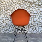 Eames DAR fiberglass armchair with original Eiffel base, Herman Miller 1963