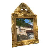 Gilded wooden mirror, 18th century.