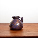 Art Nouveau vase in iridescent purple glazed ceramic by Léon Pointu 1910.