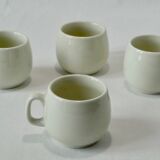 Tasses à café en céramique blanche
