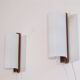 Pair of vintage Scandinavian wall lights in teak and acrylic 1970