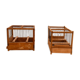Paire de cage à oiseau vintage