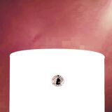 IKEA Lykta vintage mushroom lamp in blown white glass – 90s design table lamp