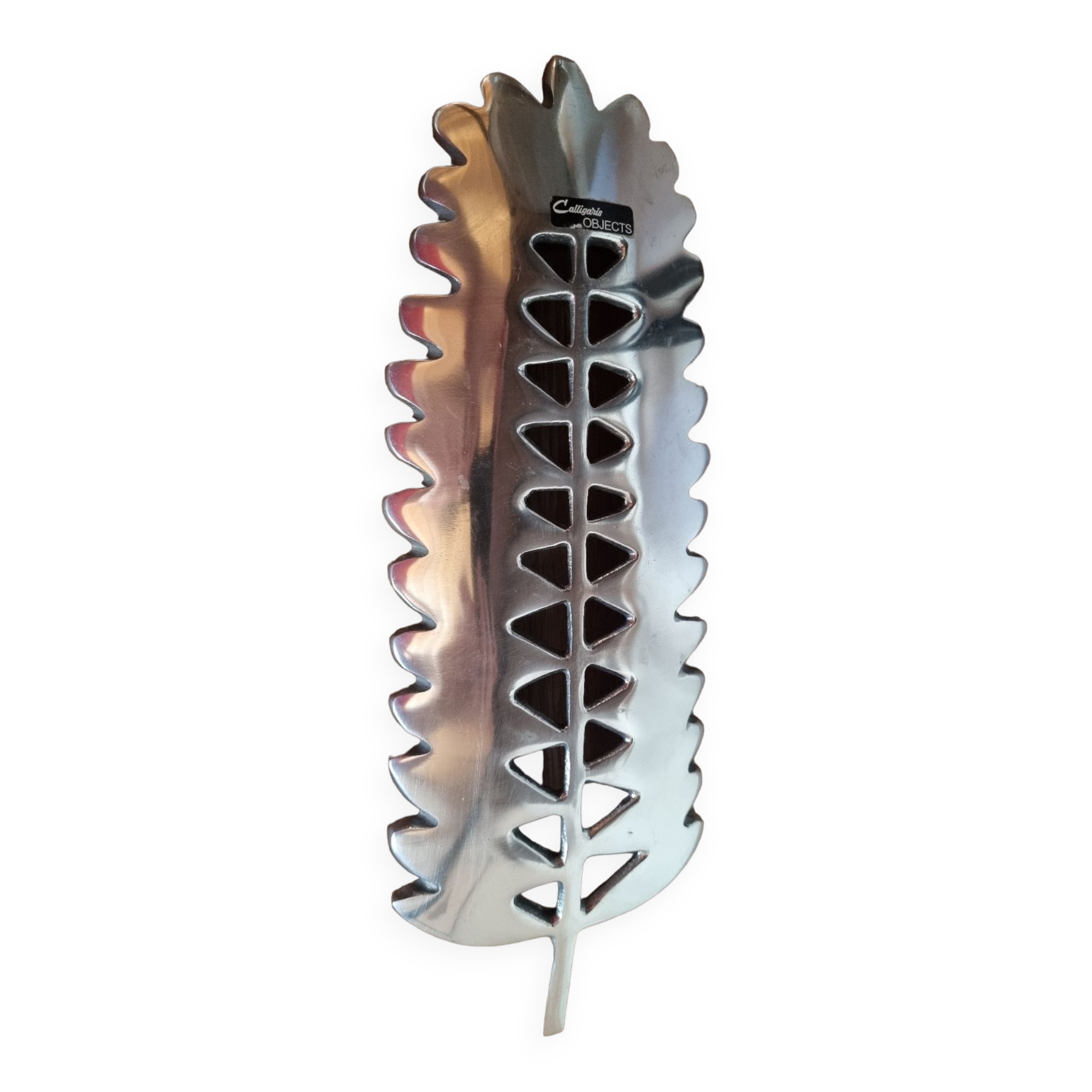 Pocket tray in silver metal