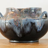 Vase en grés de Puisaye, signé Alfred Lebret