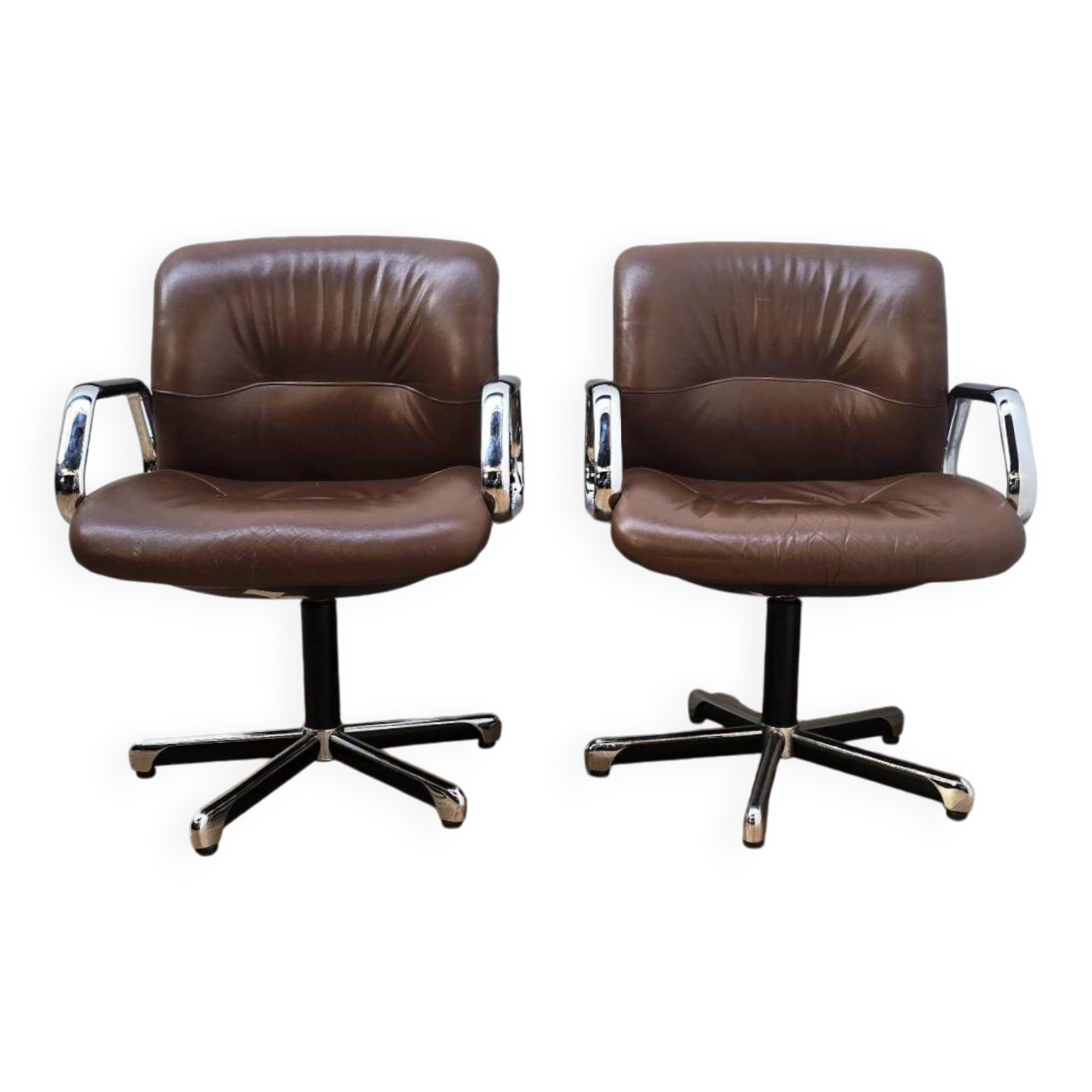 Paire de fauteuils 454 Conférence, Steelcase Strafor