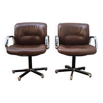 Paire de fauteuils 454 Conférence, Steelcase Strafor