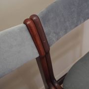 Set of four mahogany chairs, Danish design, 1970s, manufacture: Denmark
