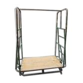 industrial trolley in iron and wood
