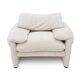 Maralunga armchair and ottoman set by Vico Magistretti for Cassina, 1970s.