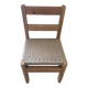 Children's wooden and jute chair