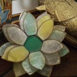 Bougeoir fleur en nacre