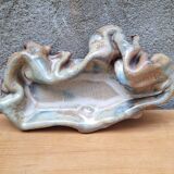 Free-form ceramic trinket tray by Alain and Nadia Pinel